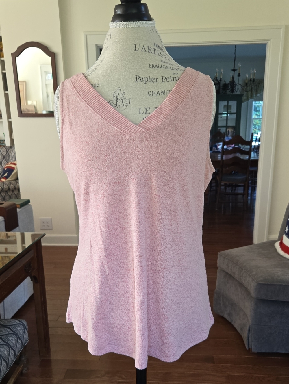 Soma Pale Pink V-Neck Sleeveless Tank